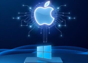 Step-by-step guide showing how to use Apple Intelligence on Windows PC in 2026 through screen mirroring method with iPhone connected via USB cable
