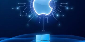 Step-by-step guide showing how to use Apple Intelligence on Windows PC in 2026 through screen mirroring method with iPhone connected via USB cable
