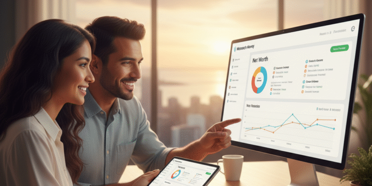Monarch Money dashboard displaying net worth, accounts, and budget overview in 2026.