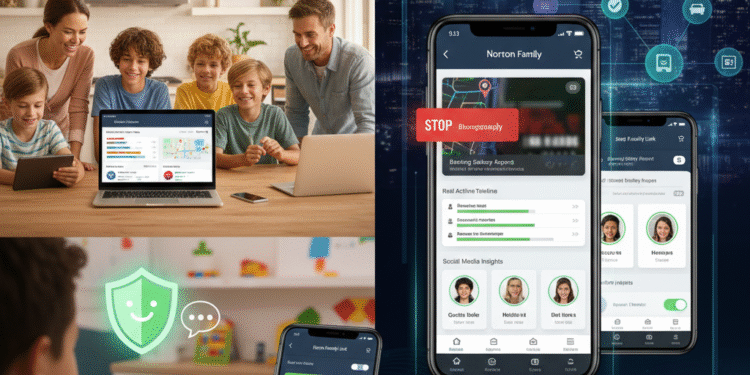 OurPact interface showing automated screen time schedules and instant app blocking.