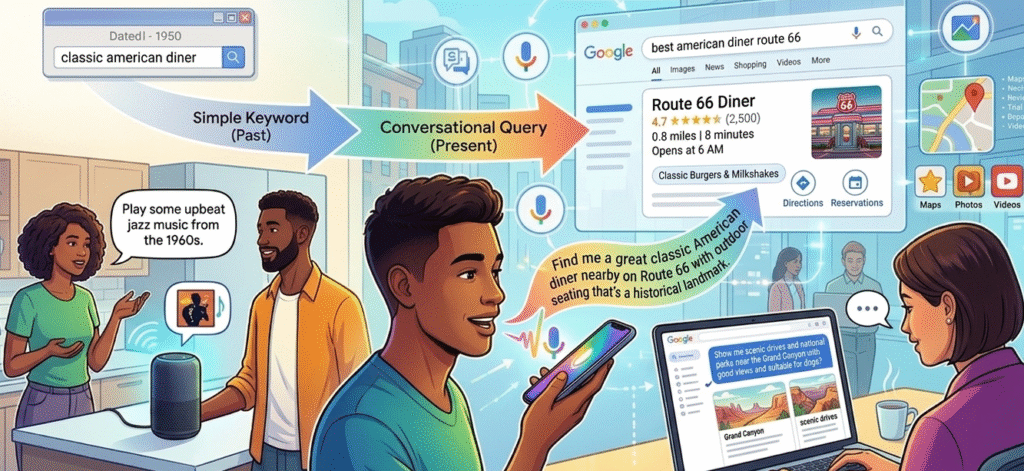 Search queries are becoming conversational